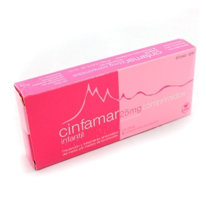 CINFAMAR INFANTIL 25 MG 4...
