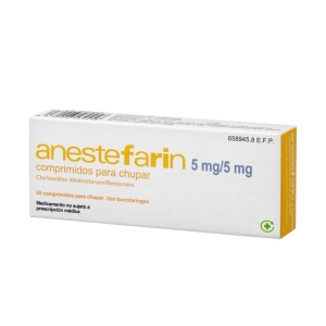 ANESTEFARIN 20 COMPRIMIDOS...