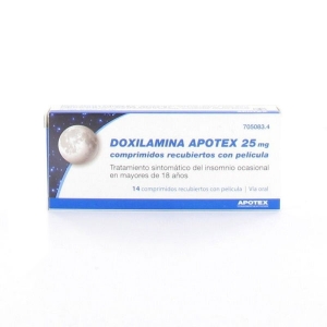 DOXILAMINA APOTEX 25 MG 14...